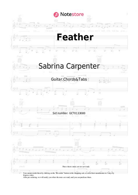 Sabrina Carpenter Chords & Tabs for Guitar ...